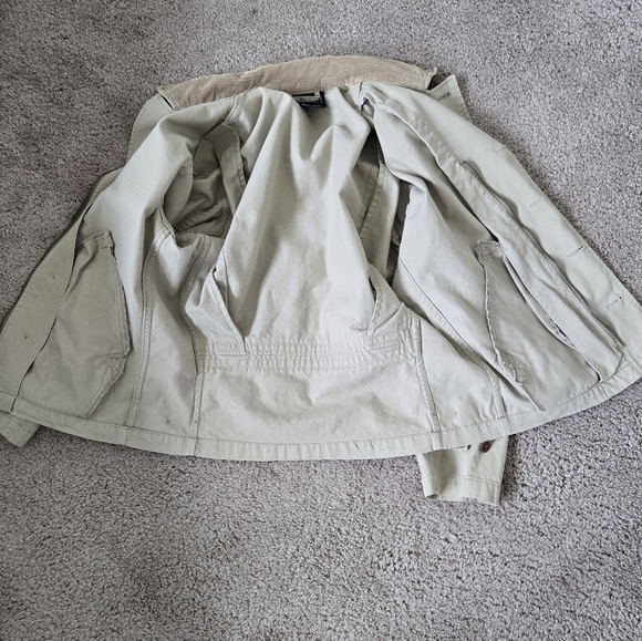 Ralph Lauren Blue Label Vintage Canvas Cotton Jacket Corduroy Collar size Small - Picture 13 of 16